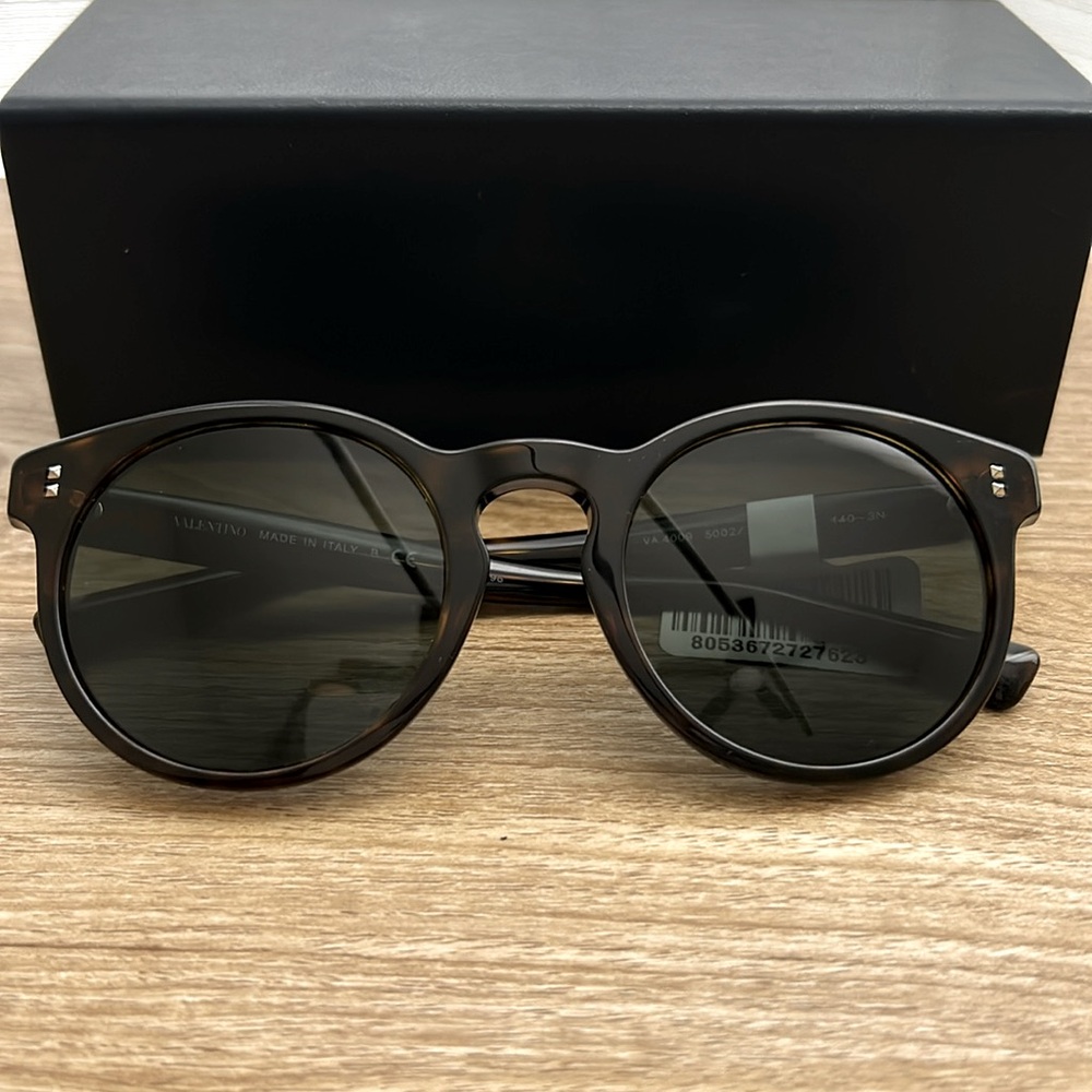 New Valentino Blue Mirrored Sunglasses 4009/S VAL/500271/50/20 Generic Case